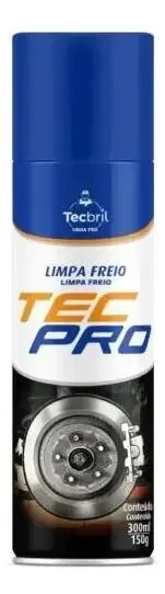 Limpa Freios Spray Tecbril 300ml Desengraxante Alta Performance