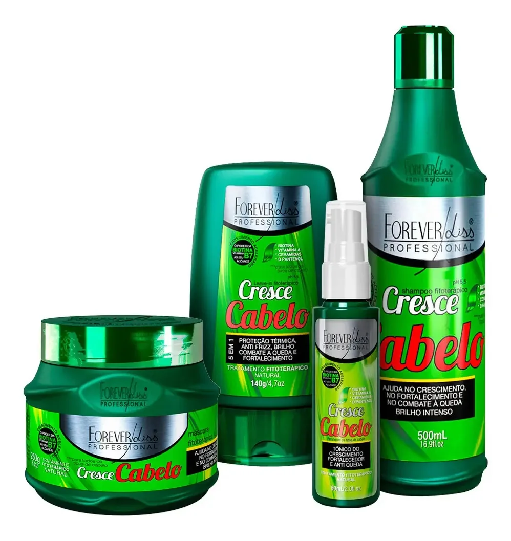 Forever Liss Kit Completo Cresce Cabelo Com Máscara De 250g