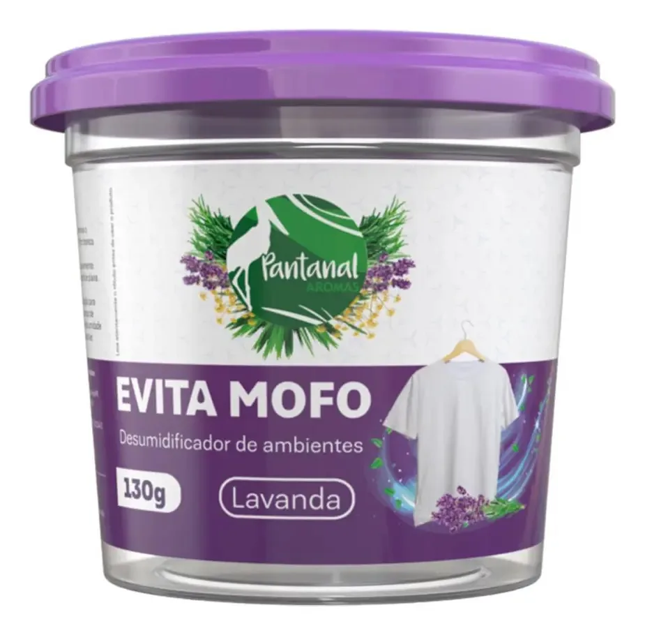 Evita Mofo Desumidificador Lavanda Pantanal Aromas 130g