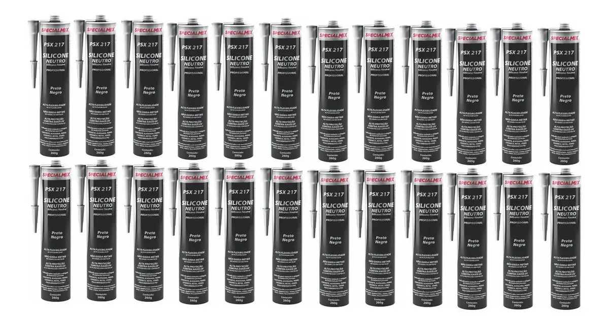 Kit 24 Selantes Neutro Preto 260g Specialmix Psx217