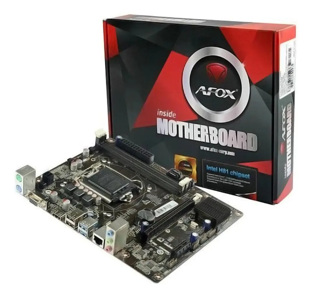 Placa Mae Lga 1150 H81m Ddr3 Afox