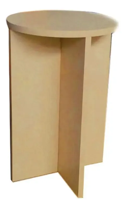 Banco Tampo Redondo 55 Cm Trovarelli Natural
