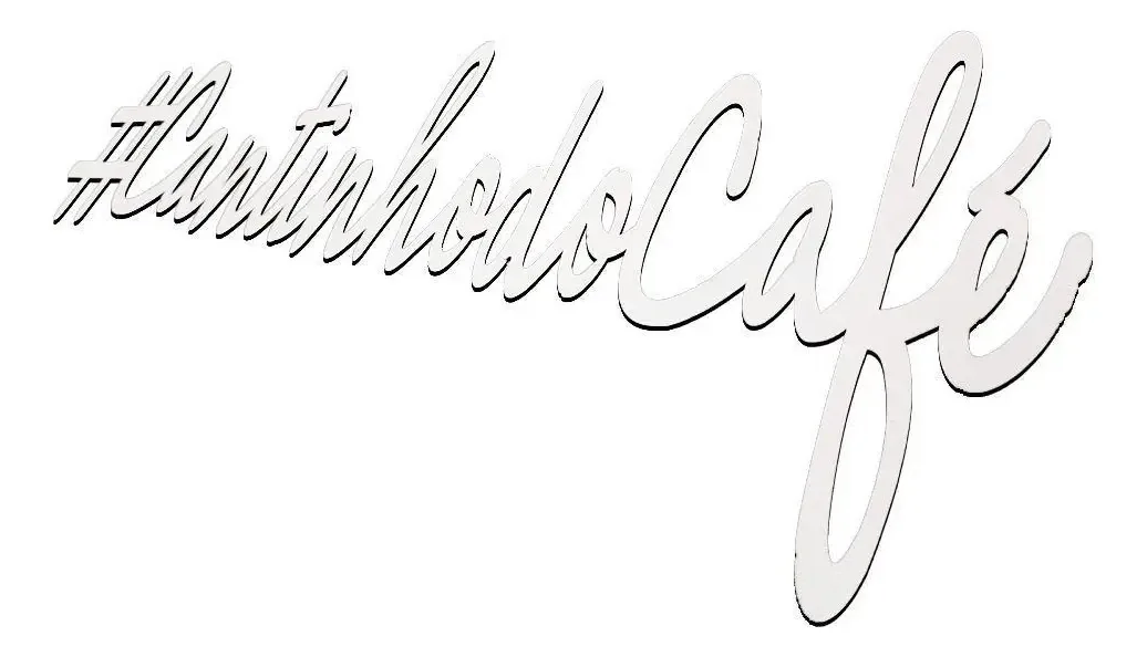 Placa Decorativa Cantinhodocafé Branco Trovarelli