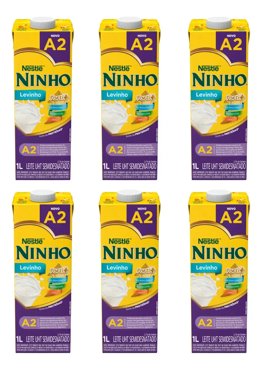 Leite Uht Integral Nestlé Ninho Forti+ Caixa com Tampa 1 L