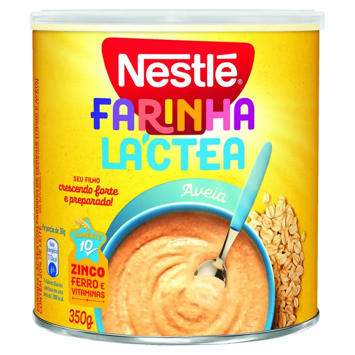 Farinha Láctea Aveia Nestlé Lata 350g