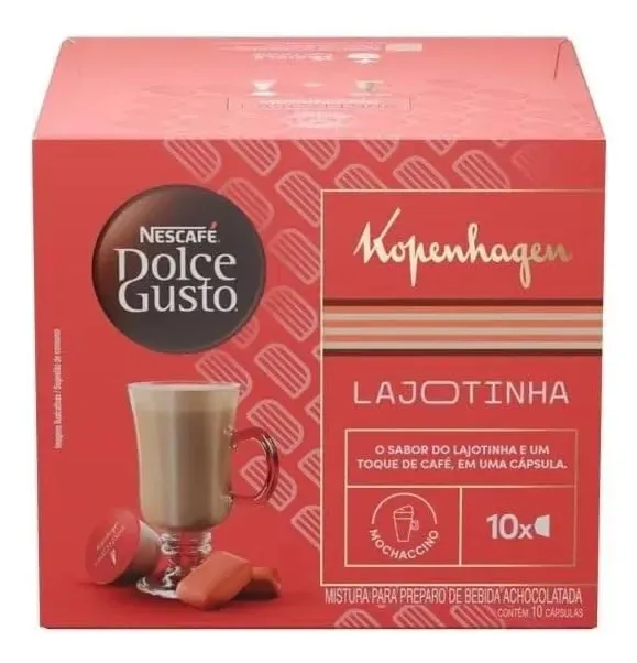 Mochaccino Em Cápsula Kopenhagen Lajotinha Nescafé Dolce Gusto Caixa 170g 10 Unidades