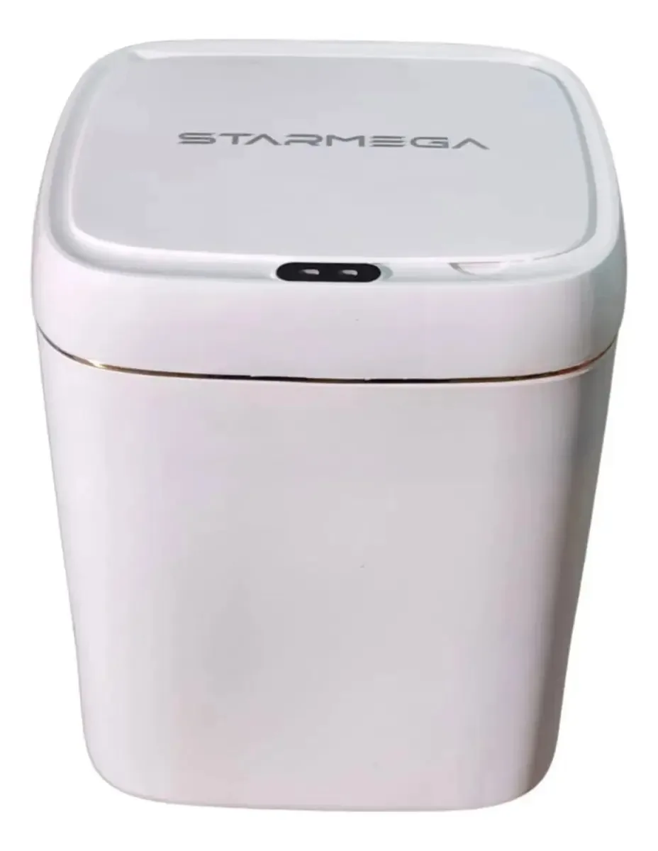 Lixeira Automática Sensor Inteligentes Branca Starmega