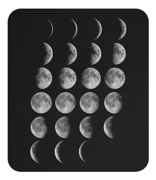 Mouse Pad Fases Da Lua