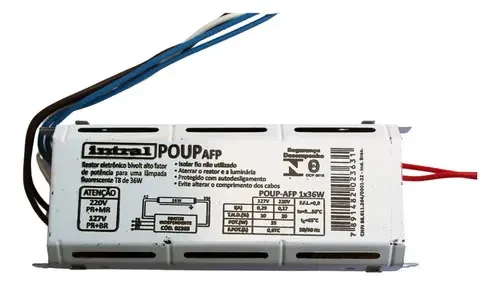 Reator Eletrônico Limitador De Corrente Intral 36w