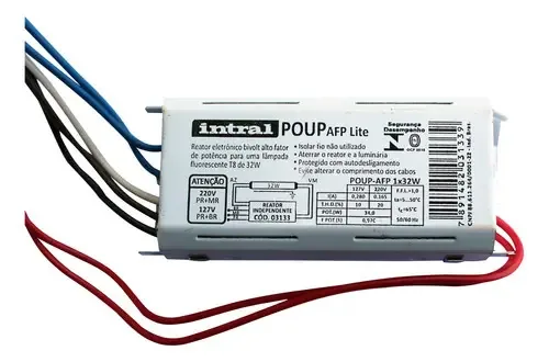 Reator Eletrônico Limitador De Corrente Intral 32w
