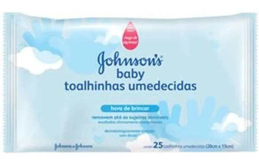 Toalhinhas Johnsons Hora De Brincar C/ 25 Unidades