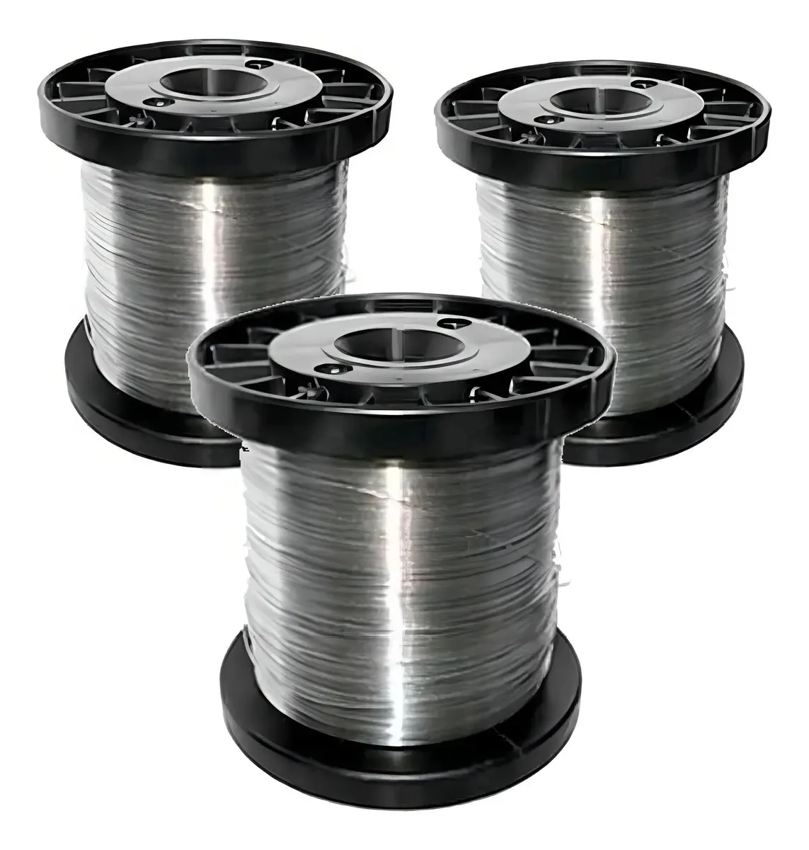 Kit 3 Arames Aço Inox Para Cerca Eletrica 0,45mm 400g 268m