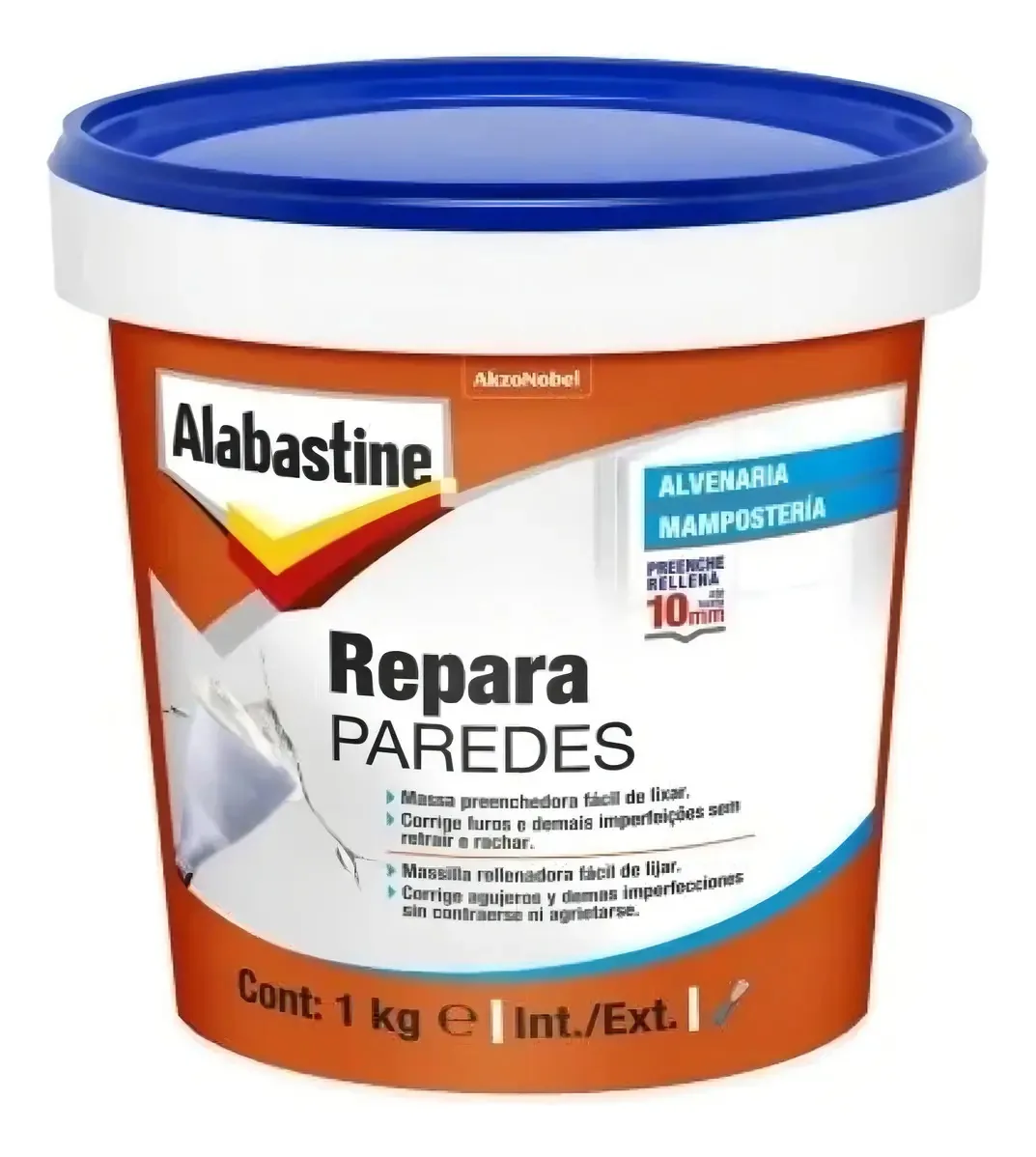 Repara Paredes 1kg Preenche Imperfeições, Furos Alabastine