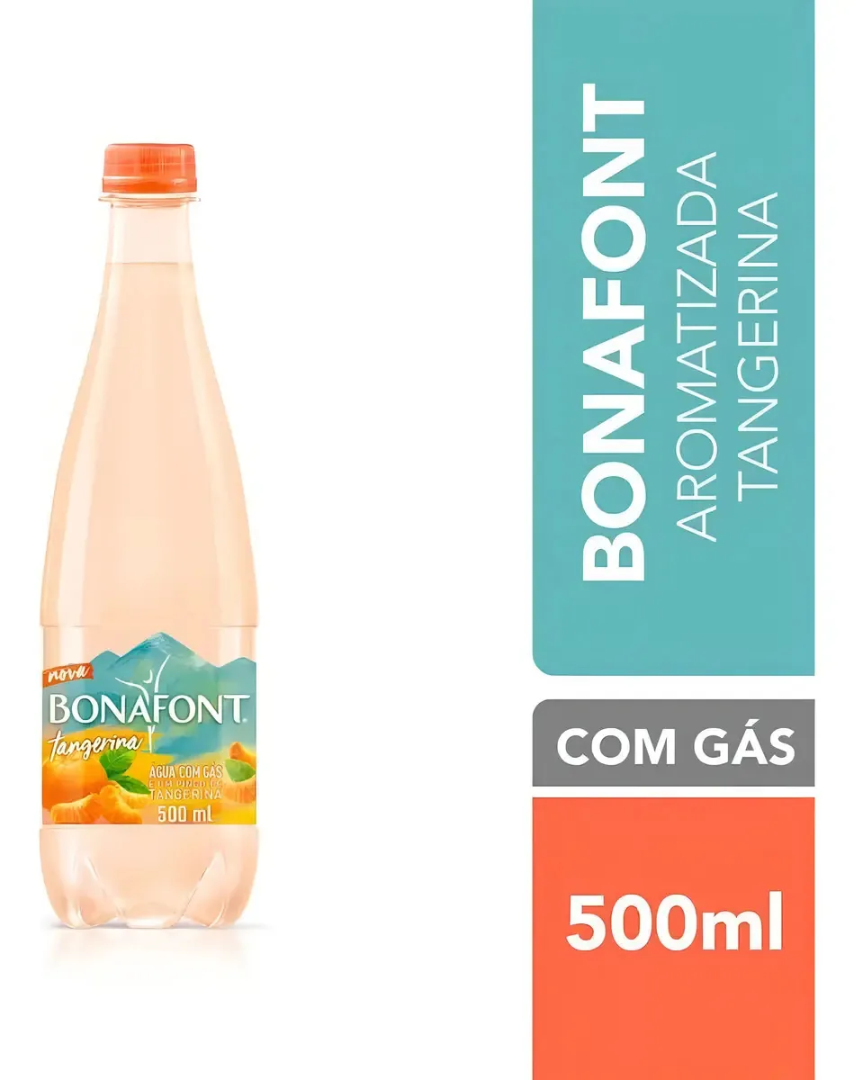 Água com Gás Saborizada Tangerina Bonafont 500ml