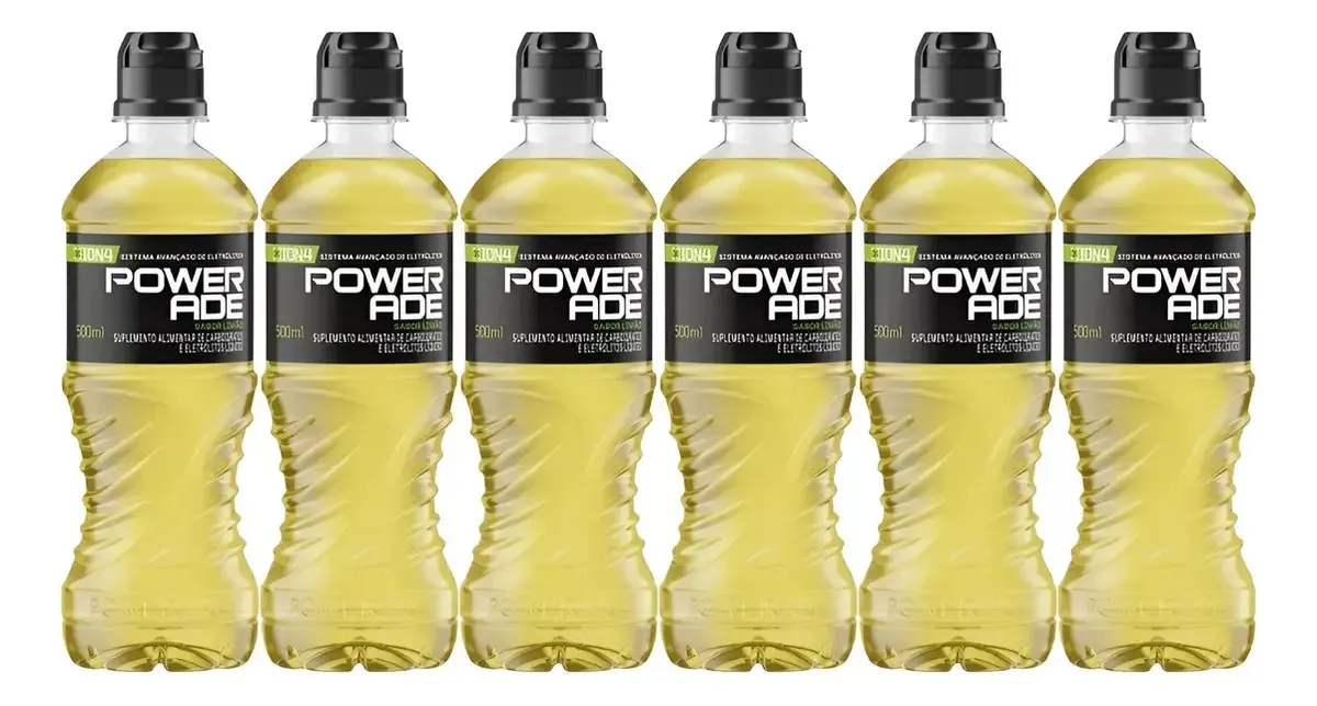 Kit 6 Isotônico Powerade Garrafa 500 ml
