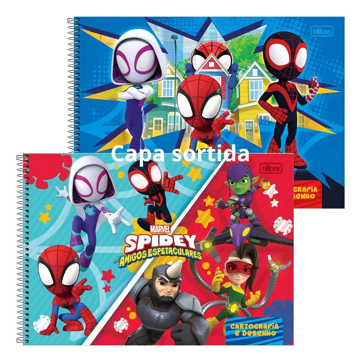 Caderno Esp. Cd Cart. Spidey 80f