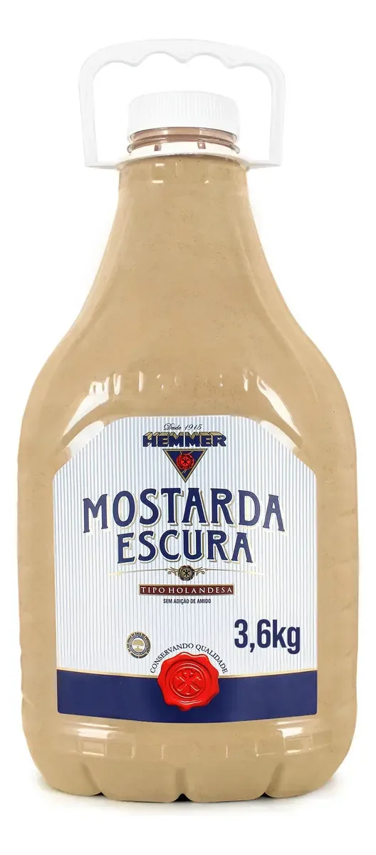 Mostarda Escura Holandesa Hemmer Galão 3,6kg