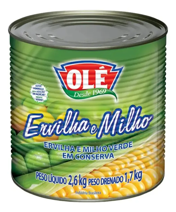 Ervilha E Milho Conserva Ole Lt.1,7kg