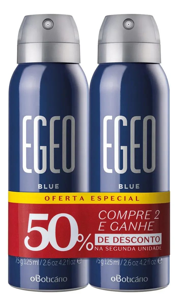 Antitranspirante em spray Egeo Spray Blue 125 ml pacote de 2 u