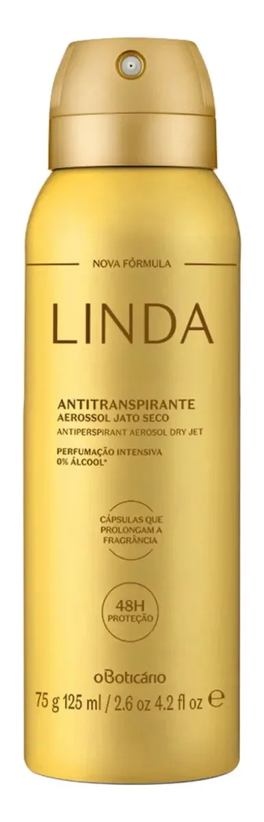 Desodorante Antitranspirante Linda, 125ml O Boticário