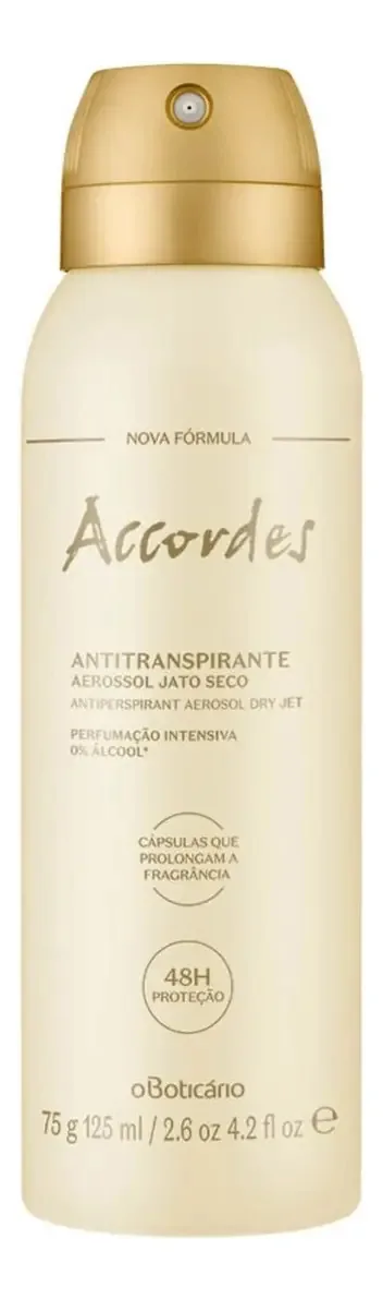 Accordes Desodorante Antitranspirante Aerosol, 75g