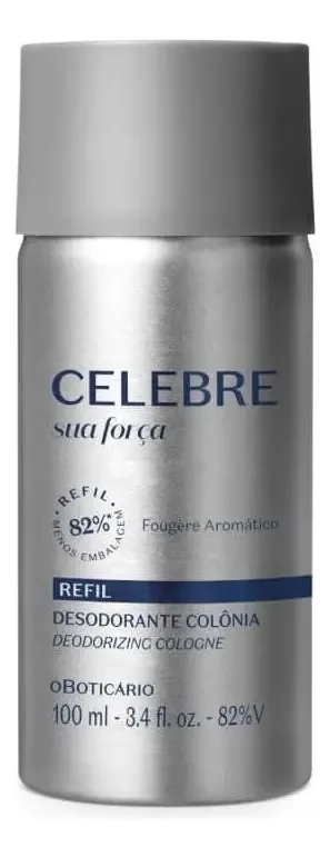 Refil Celebre Sua Força Colônia Masculino 100ml - Boticário