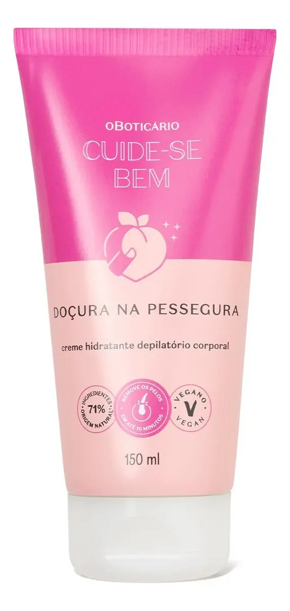 Creme Depilatório doçura na pessegura 150mL cdb- boticário