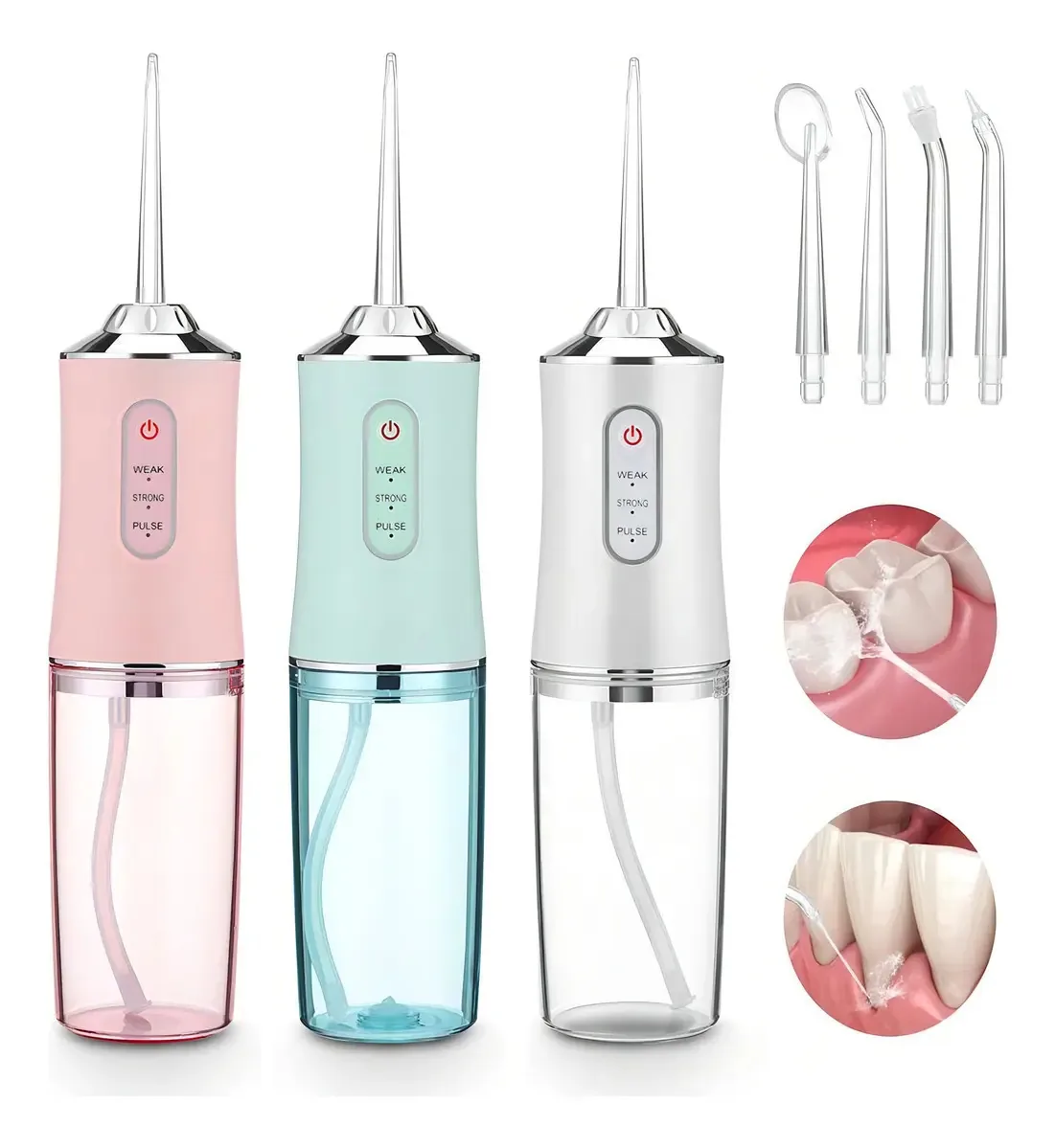 Irrigador Oral Elétrico Higiene Bucal Limpeza Dental Branco