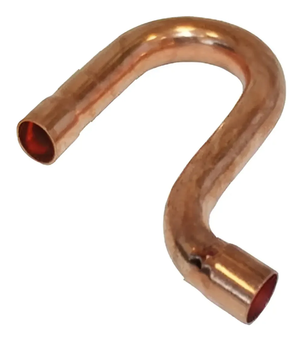 Sifão S de Cobre Benter para Parede Dourado