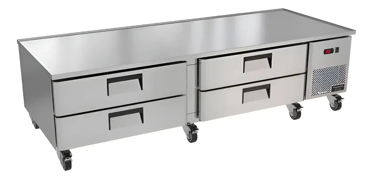 Refrigerador Chef Base Venâncio PCB210 4 Gavetas Inox Gastronomia