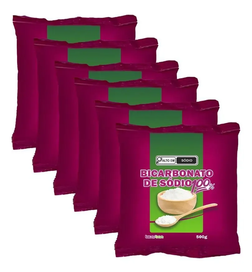 Kit 6x: Bicarbonato De Sódio Bicarbon 500g