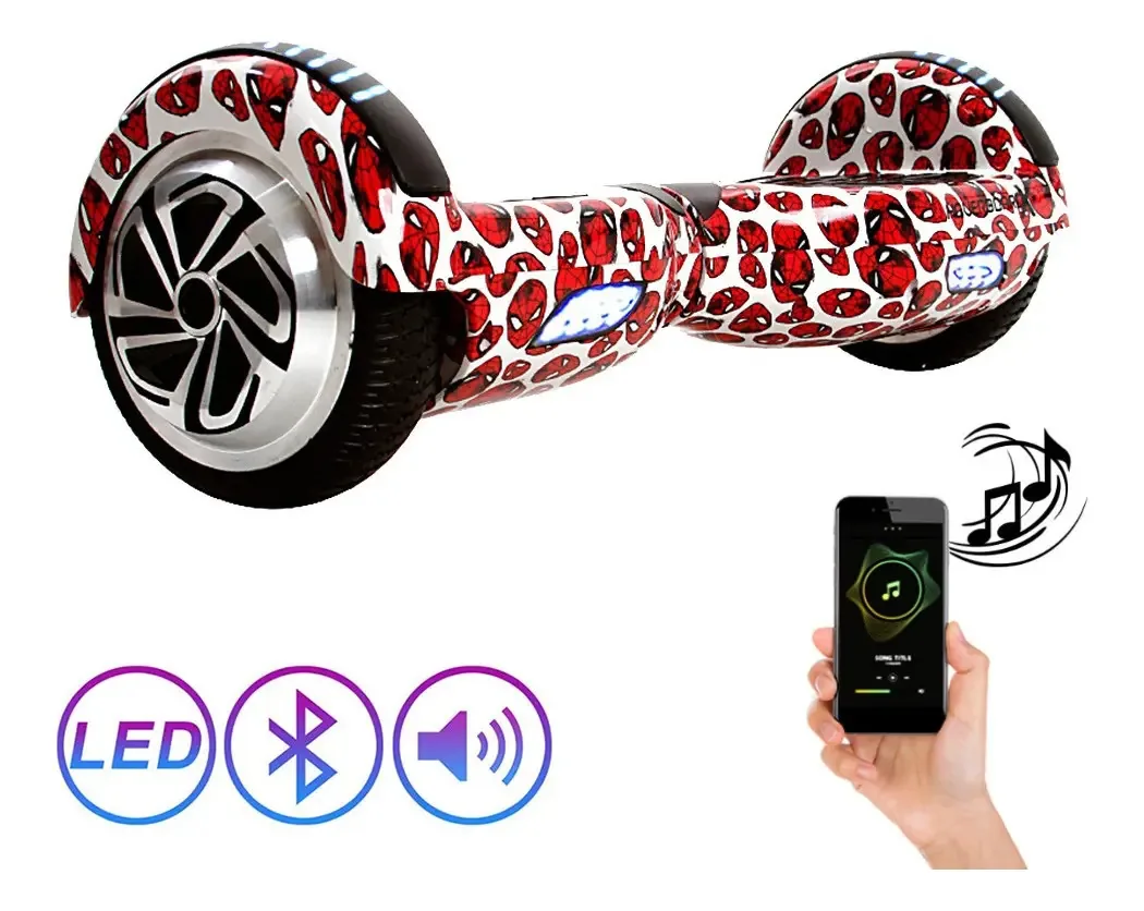 Hoverboard 6,5 Polegada Máscara Homem Aranha Hoverboard Homem Aranha