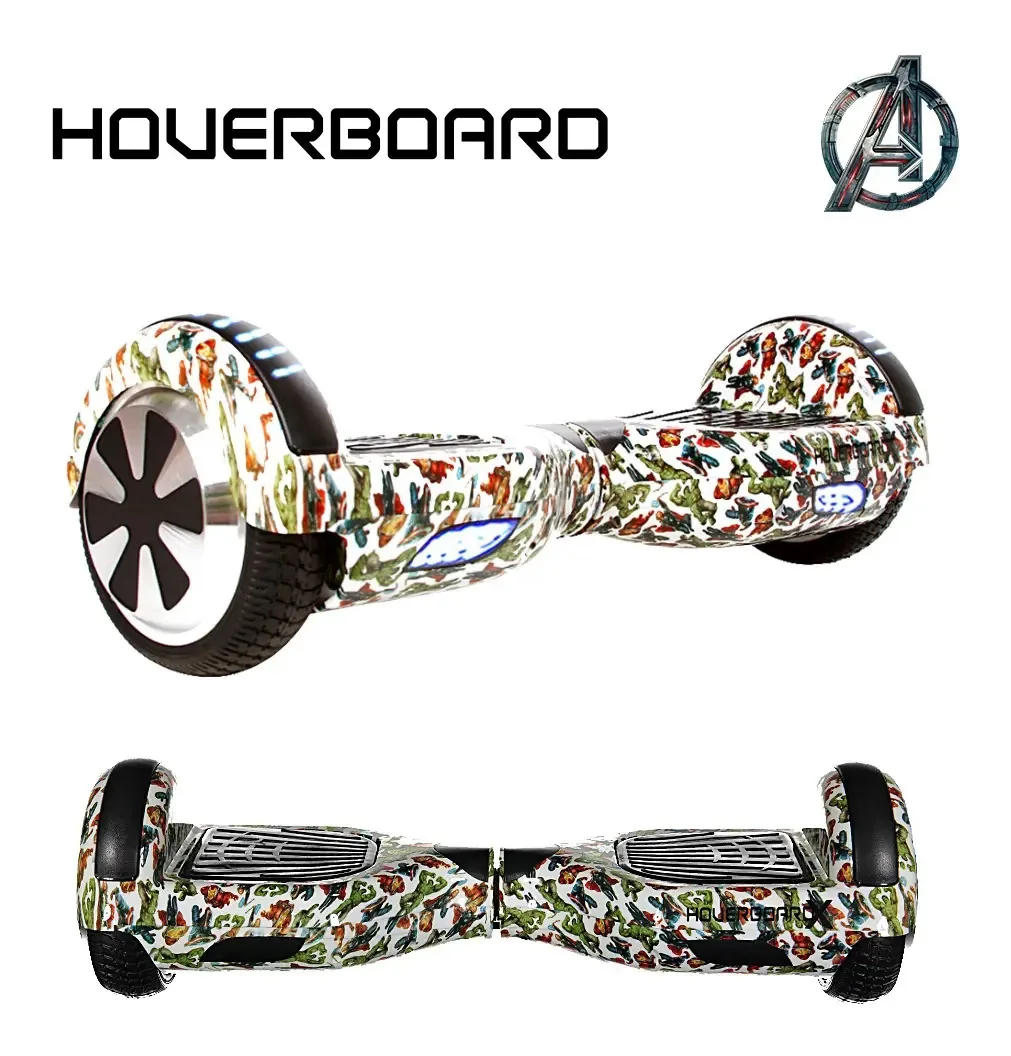 Esqueite Elétrico 6,5 Vingadores Super Heróis Hoverboard Super Heróis