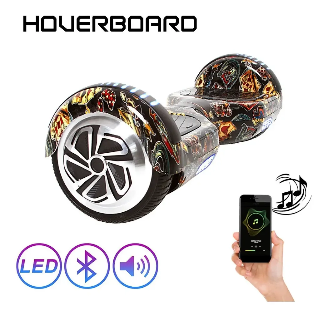 Hoverboard Bluetooth 6,5 Las Vegas Cassino Hoverboard Led