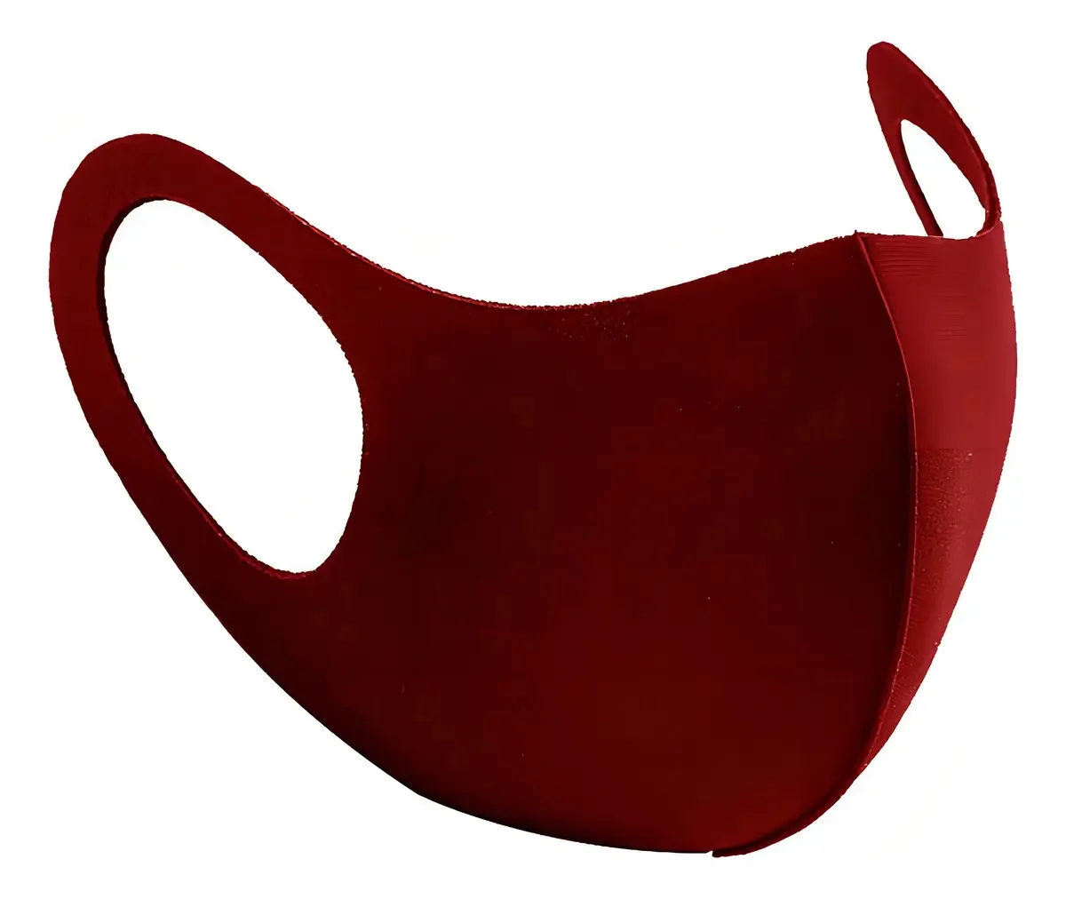 Máscaras Para Adulto Lavável De Neoprene Bordô 3 Unidades