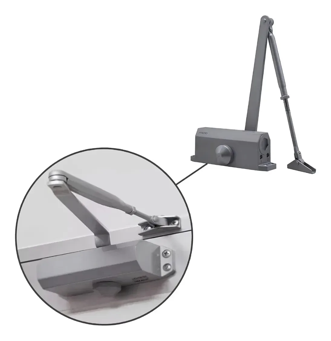 Mola Aérea Hidráulica Pado Ma850 Prateada Portas Até 850mm