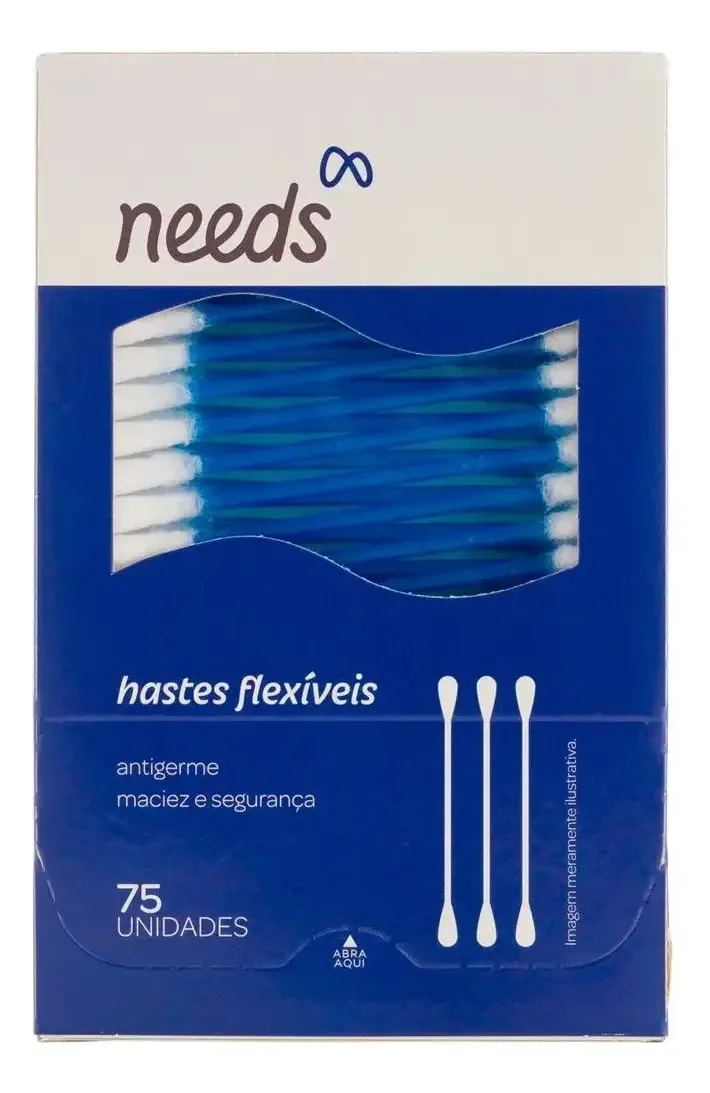 Cotonetes Needs Hastes Flexíveis