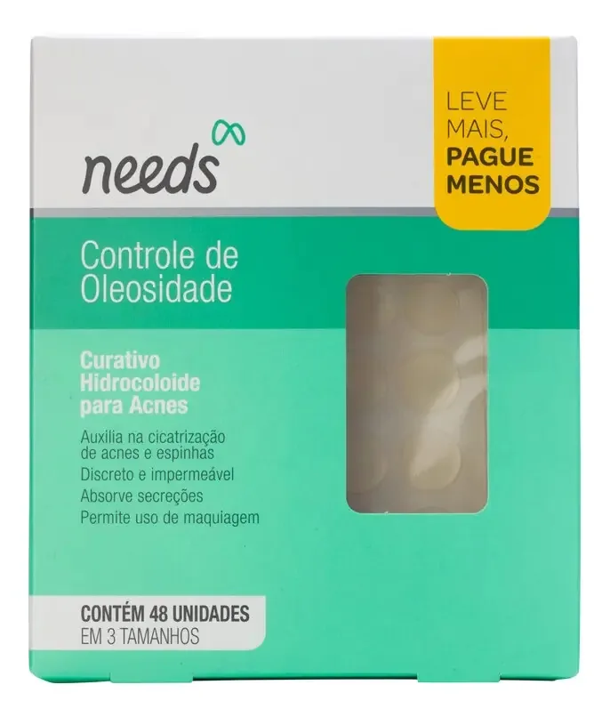 Curativo Hidrocoloide Para Acne Needs 48 Unidades