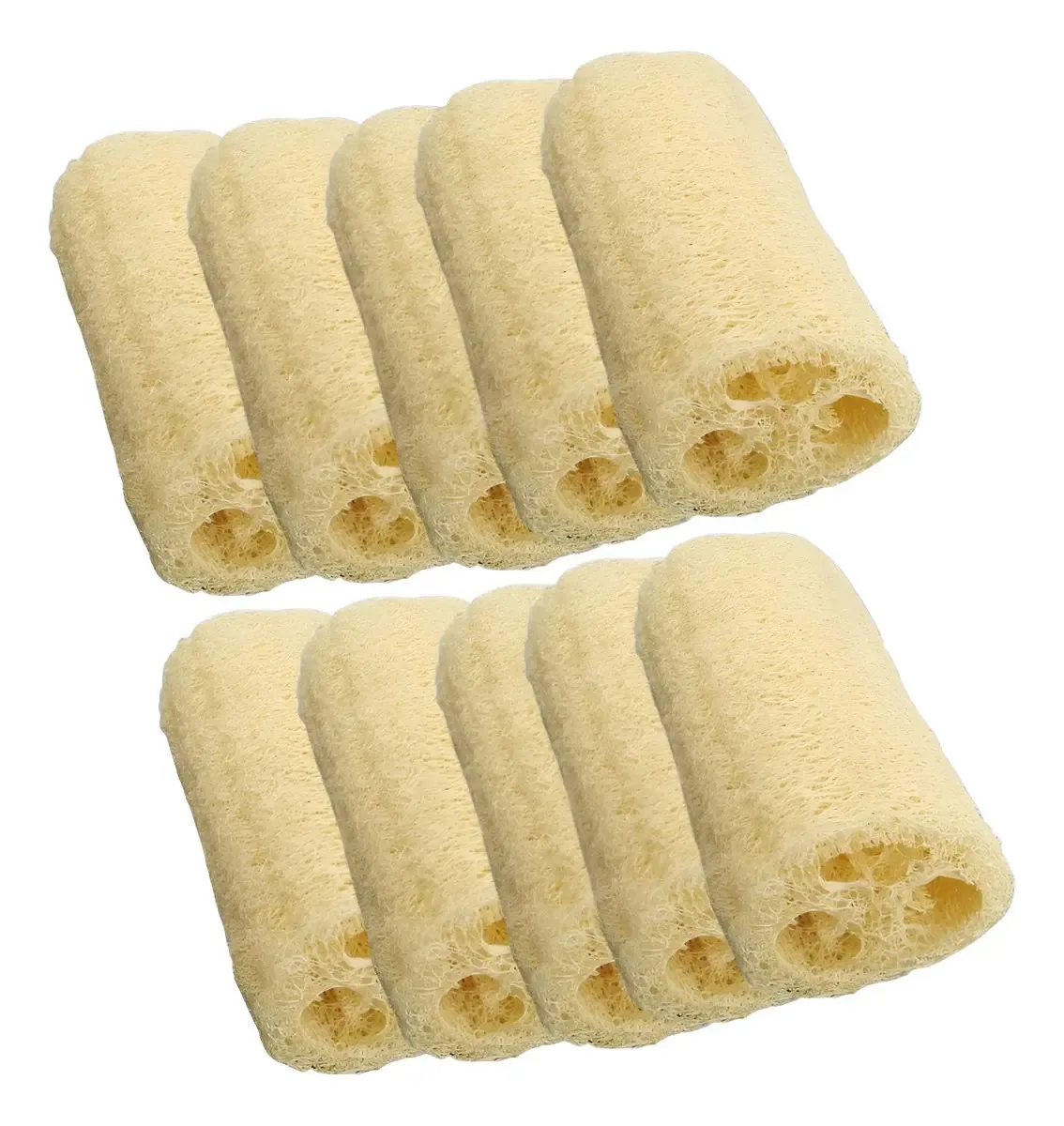 10 Buchas Vegetal Natural Banho E Vasilhas Limpa Esfoliação Bucha Vegetal