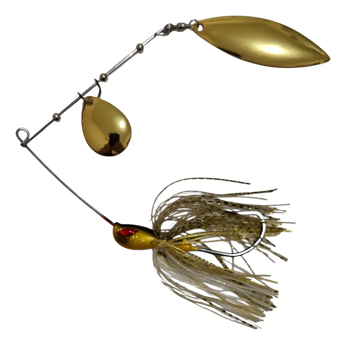 Isca Spinner Yara King Spinner para Pesca de Tucunaré e Traíras, Cor Dourado