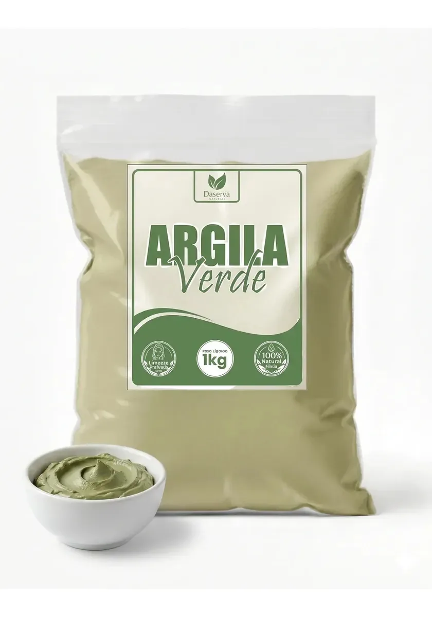 Argila Verde (skin Care) Torres 1kg Mascara Para O Rosto Oleosa