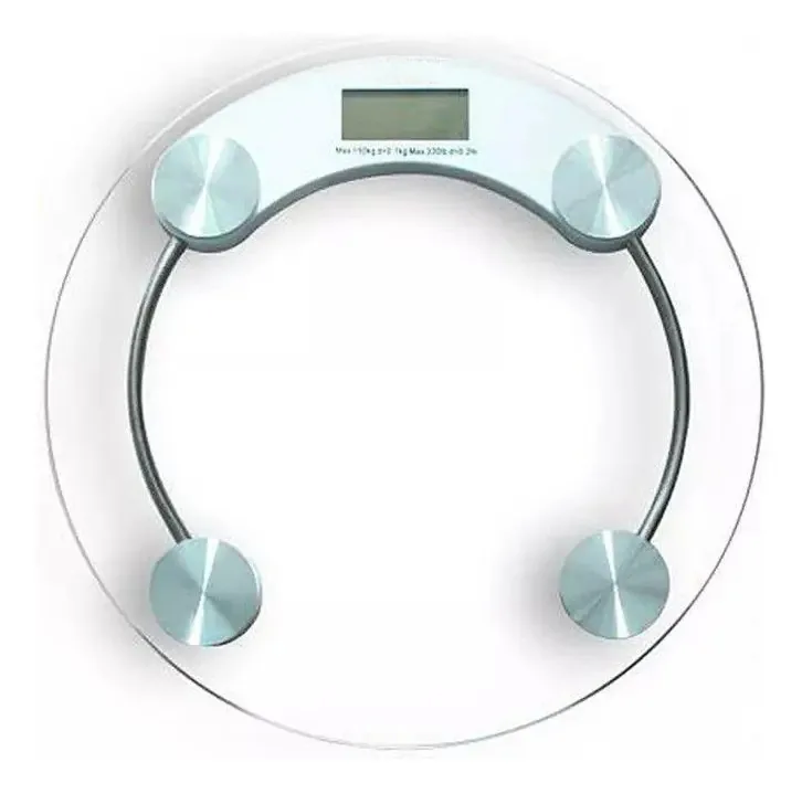 Balança Digital Banheiro Peso Corporal Vidro Temperado 180kg
