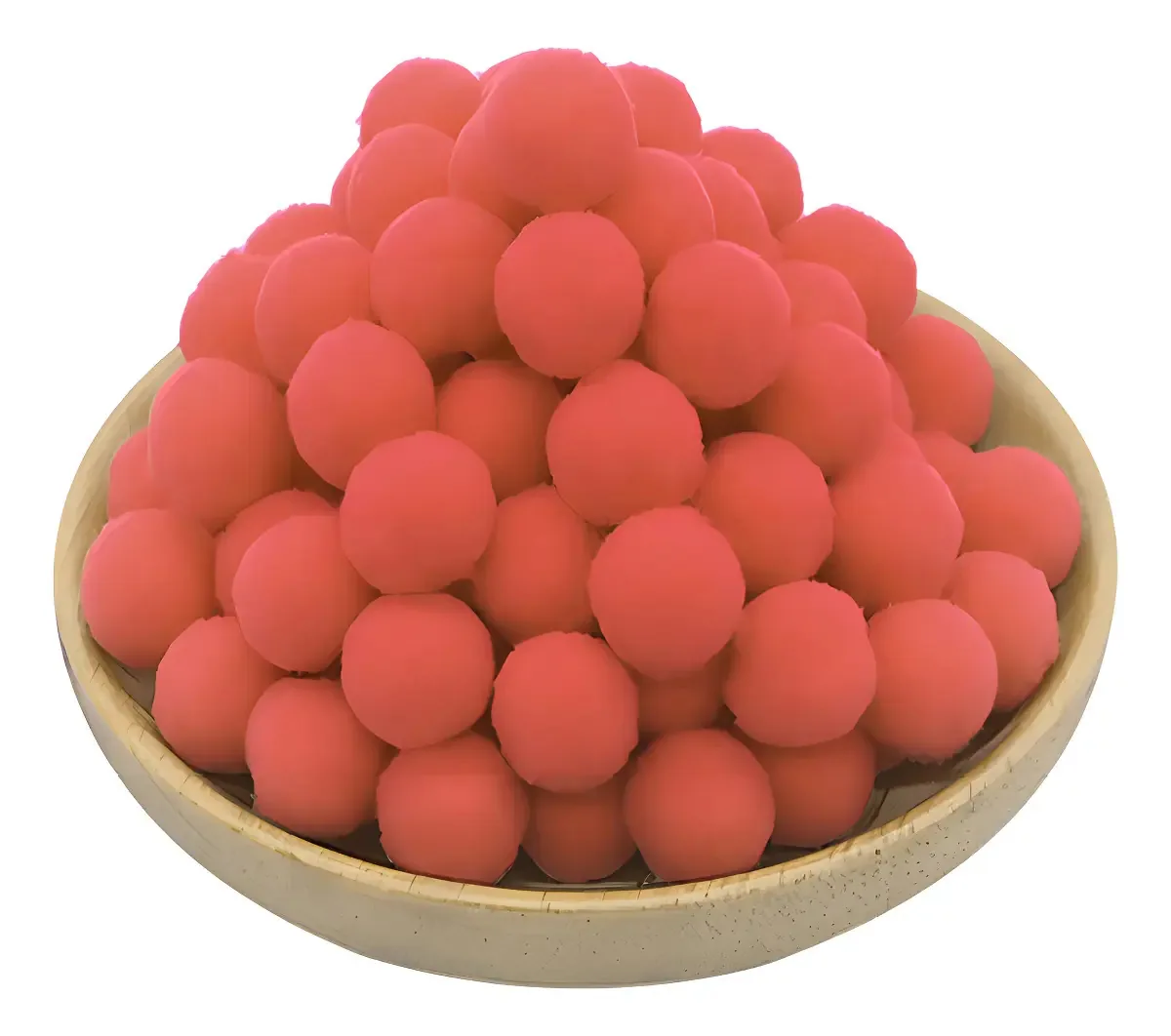 Pompom Bolinha 2cm - 100 Unidades Ro.141007 Cor Salmao 186