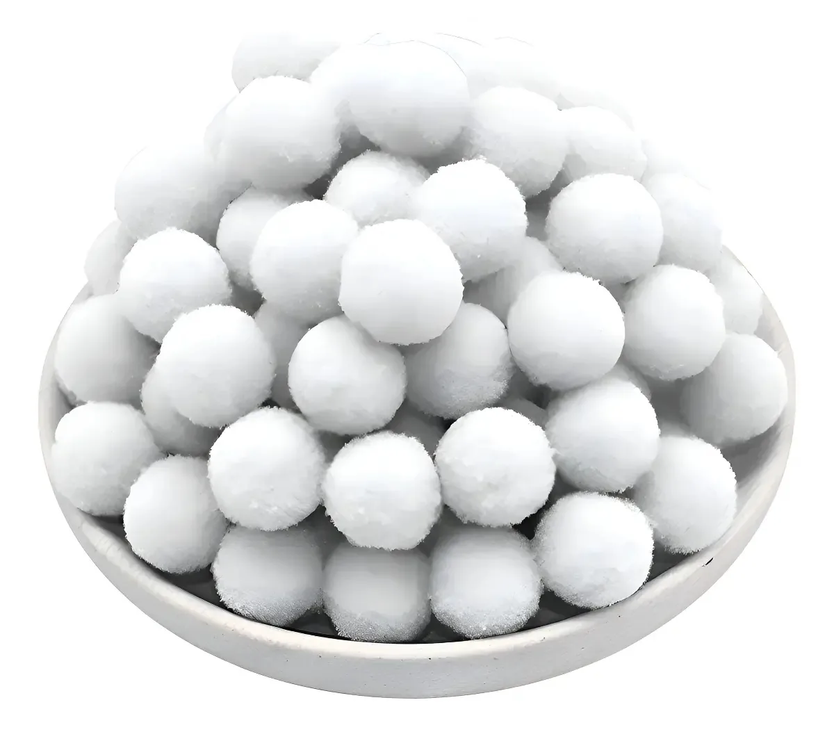 Pompom Bolinha 2cm - 100 Unidades Ro.141007 Cor Branco