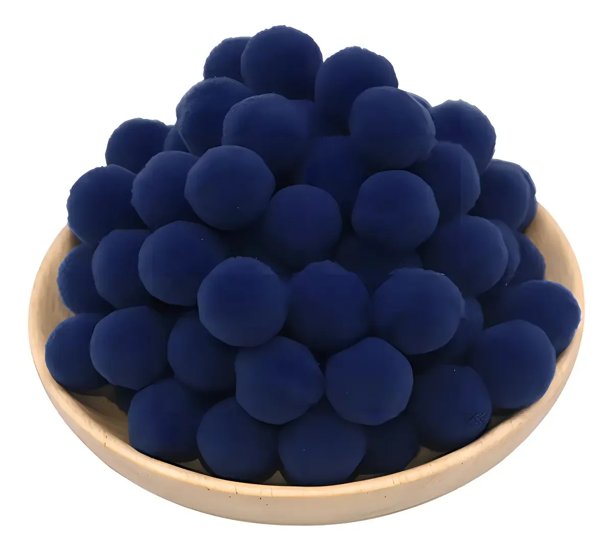 Pompom Bolinha 2cm Roma Marinho 013 Kit 100 Unidades Tecido