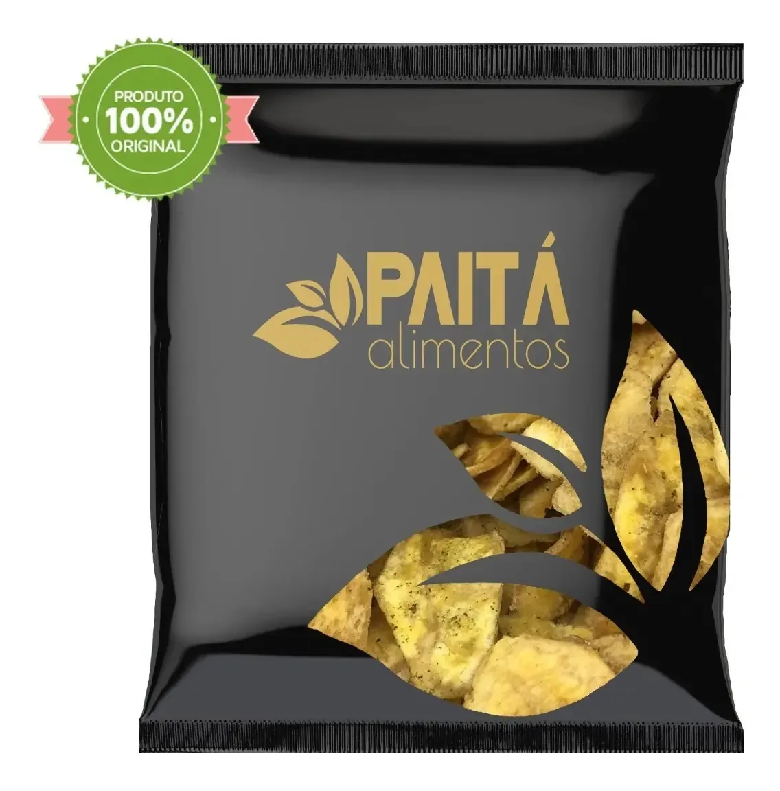 1kg Banana Chips Salgada - Paitá Alimentos