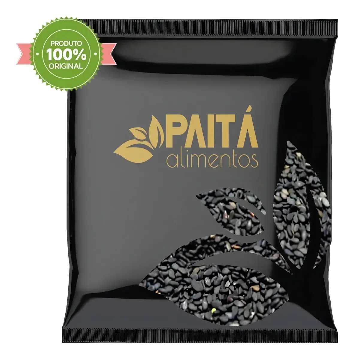 1kg Gergelim Preto - Paitá Alimentos