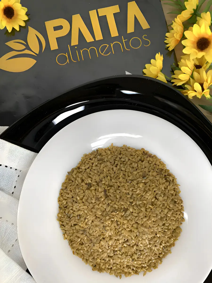 1kg Semente Linhaça Dourada Natural - Alimentos