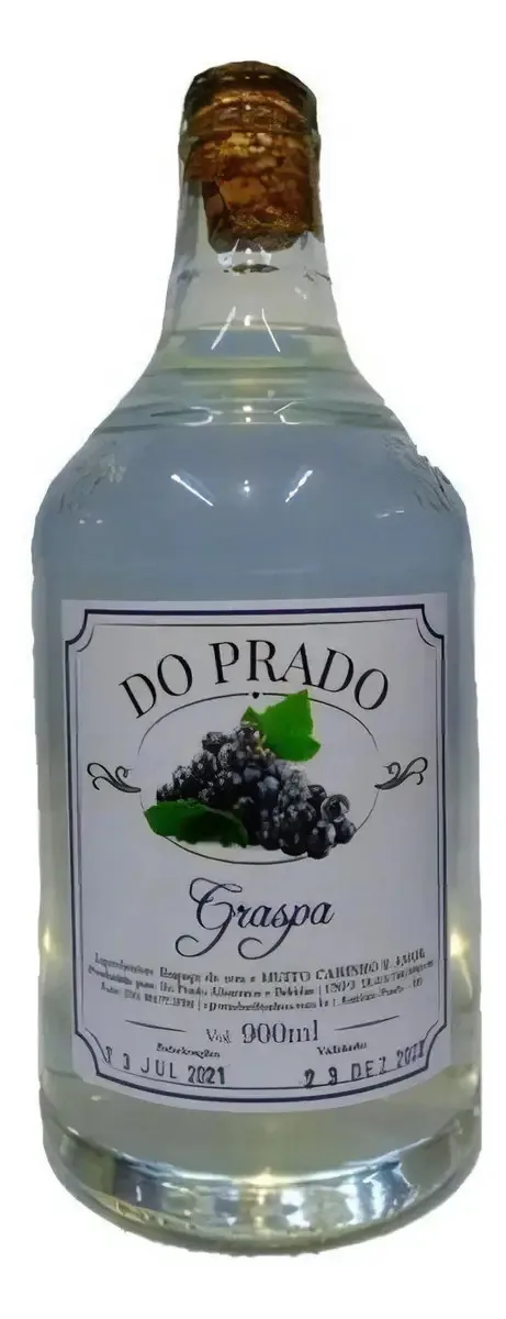 Grappa (graspa) Do Prado - 900ml