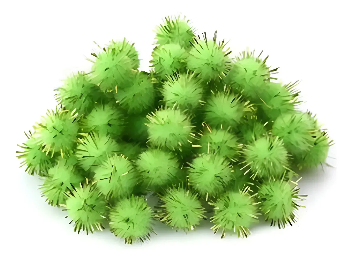 Pompom Com Lurex 1,5cm 100 Unidades - Ro.171081 Cor Verde Bb 106